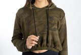 Camo Cropped Hoodie - Lion Hearted Faith