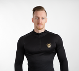 Seamless '3D fit' multi-sport performance zip top