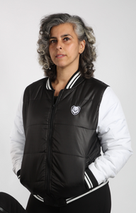 Varsity puffer jacket -Womens