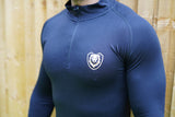 Seamless '3D fit' multi-sport performance zip top